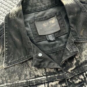 Guess Distressed Black Denim vest